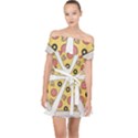 Pizza-slice-food-italian Off Shoulder Chiffon Dress View1