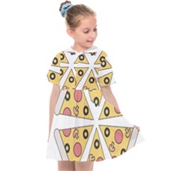 Pizza-slice-food-italian Kids  Sailor Dress by Sarkoni