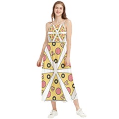 Pizza-slice-food-italian Boho Sleeveless Summer Dress by Sarkoni