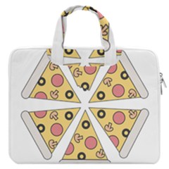 Pizza-slice-food-italian Macbook Pro 16  Double Pocket Laptop Bag  by Sarkoni