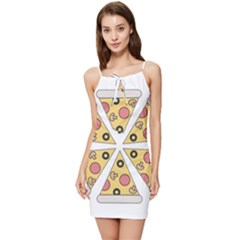 Pizza-slice-food-italian Summer Tie Front Dress