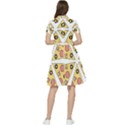 Pizza-slice-food-italian Short Sleeve Waist Detail Dress View2