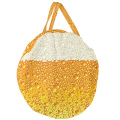 Bubble-beer Giant Round Zipper Tote by Sarkoni