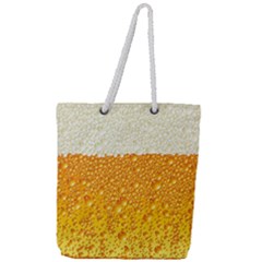 Bubble-beer Full Print Rope Handle Tote (large) by Sarkoni