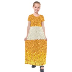 Bubble-beer Kids  Short Sleeve Maxi Dress by Sarkoni