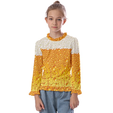 Bubble-beer Kids  Frill Detail T-shirt by Sarkoni