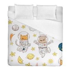 Astronaut-dog-cat-clip-art-kitten Duvet Cover (full/ Double Size) by Sarkoni