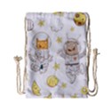 Astronaut-dog-cat-clip-art-kitten Drawstring Bag (Small) View1