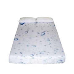 Blue Oxygen-bubbles-in-the-water Fitted Sheet (full/ Double Size) by Sarkoni