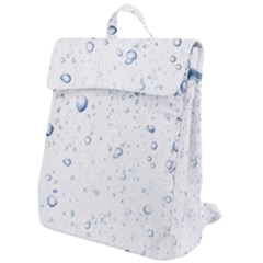 Blue Oxygen-bubbles-in-the-water Flap Top Backpack by Sarkoni