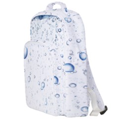 Blue Oxygen-bubbles-in-the-water Double Compartment Backpack by Sarkoni