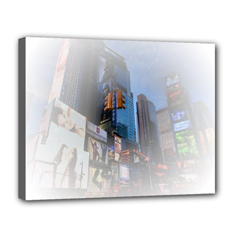 New York City Canvas 14  X 11  (stretched) by Sarkoni