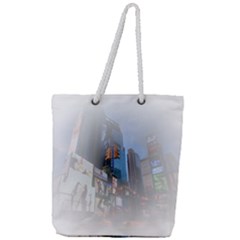 New York City Full Print Rope Handle Tote (large) by Sarkoni