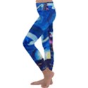 Starry Night In New York Van Gogh Manhattan Chrysler Building And Empire State Building Kids  Lightweight Velour Classic Yoga Leggings View2