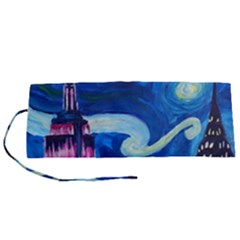 Starry Night In New York Van Gogh Manhattan Chrysler Building And Empire State Building Roll Up Canvas Pencil Holder (s)