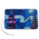 Starry Night In New York Van Gogh Manhattan Chrysler Building And Empire State Building Pen Storage Case (L) View1