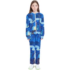 Starry Night In New York Van Gogh Manhattan Chrysler Building And Empire State Building Kids  Tracksuit by Sarkoni