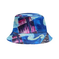 Starry Night In New York Van Gogh Manhattan Chrysler Building And Empire State Building Inside Out Bucket Hat