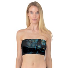 Castle Starry Night Van Gogh Parody Bandeau Top by Sarkoni