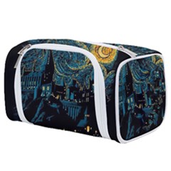 Castle Starry Night Van Gogh Parody Toiletries Pouch