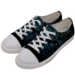 Castle Starry Night Van Gogh Parody Men s Low Top Canvas Sneakers