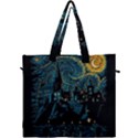 Castle Starry Night Van Gogh Parody Canvas Travel Bag View1