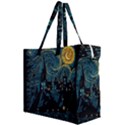 Castle Starry Night Van Gogh Parody Canvas Travel Bag View2