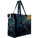 Castle Starry Night Van Gogh Parody Canvas Travel Bag View3