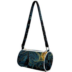 Castle Starry Night Van Gogh Parody Mini Cylinder Bag