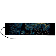 Castle Starry Night Van Gogh Parody Roll Up Canvas Pencil Holder (l)