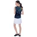 Castle Starry Night Van Gogh Parody Women s Sleeveless Sports Top View2