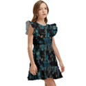 Castle Starry Night Van Gogh Parody Kids  Winged Sleeve Dress View3