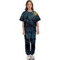 Castle Starry Night Van Gogh Parody Kids  T-Shirt and Pants Sports Set View1