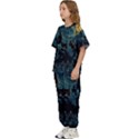 Castle Starry Night Van Gogh Parody Kids  T-Shirt and Pants Sports Set View2