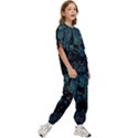 Castle Starry Night Van Gogh Parody Kids  T-Shirt and Pants Sports Set View3