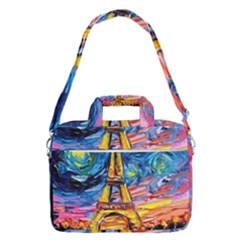 Eiffel Tower Starry Night Print Van Gogh Macbook Pro 13  Shoulder Laptop Bag 