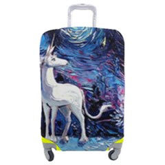 Unicorn Starry Night Print Van Gogh Luggage Cover (medium) by Sarkoni