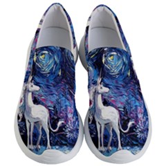 Unicorn Starry Night Print Van Gogh Women s Lightweight Slip Ons by Sarkoni