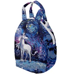 Unicorn Starry Night Print Van Gogh Travel Backpack by Sarkoni