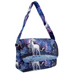 Unicorn Starry Night Print Van Gogh Courier Bag by Sarkoni