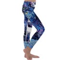 Unicorn Starry Night Print Van Gogh Kids  Lightweight Velour Classic Yoga Leggings View3