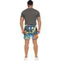 Cartoon Parody  Art Starry Night Van Gogh Men s Runner Shorts View4