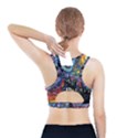 Castle Starry Night Print Van Gogh Parody Sports Bra With Pocket View2