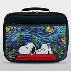 Dog Cartoon Vincent Van Gogh s Starry Night Parody Lunch Bag by Sarkoni