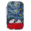 Dog Cartoon Vincent Van Gogh s Starry Night Parody Waist Pouch (Large) View1