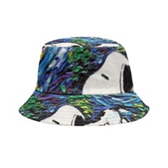 Dog Cartoon Vincent Van Gogh s Starry Night Parody Bucket Hat by Sarkoni