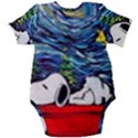 Dog Cartoon Vincent Van Gogh s Starry Night Parody Baby Short Sleeve Bodysuit View2