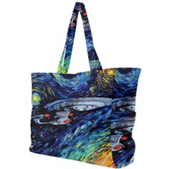 Spaceship Galaxy Parody Art Starry Night Simple Shoulder Bag by Sarkoni