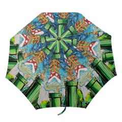 Game Starry Night Doctor Who Van Gogh Parody Folding Umbrellas by Sarkoni