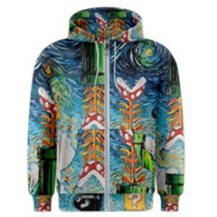 Game Starry Night Doctor Who Van Gogh Parody Men s Zipper Hoodie by Sarkoni